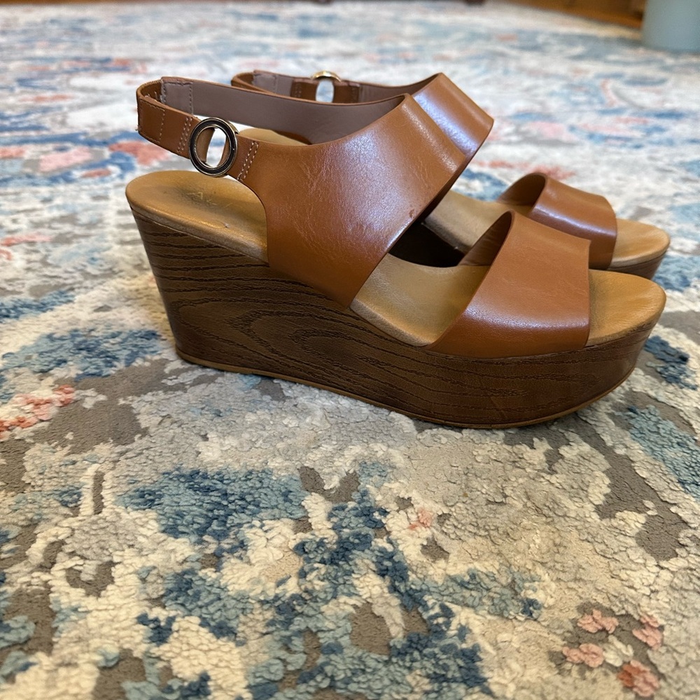 Brown Wedge Sandals